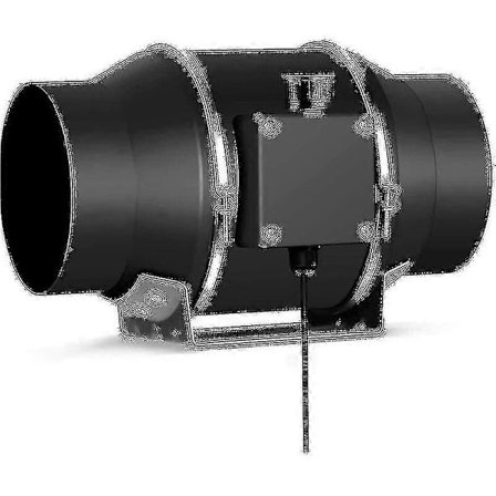 -100mm Säädettävä poistoilmapuhallin, ilmanpoistolaite 350 M3/h Säädettävällä nopeudensäätimellä Dontodent The Best One