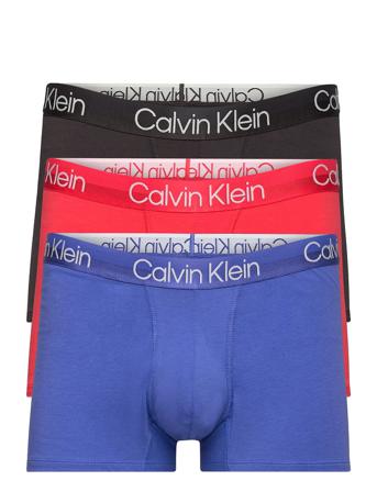 Trunk 3Pk Boxershorts Blå Calvin Klein
