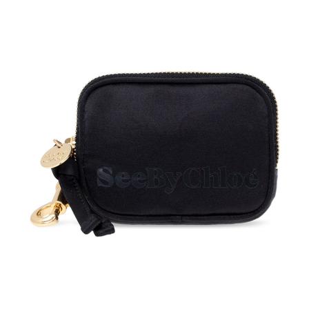 See by Chloé Wallet with logo , Zwart , Dames , Maat: ONE Size Portefeuilles