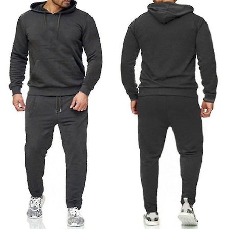2-osainen/ set Miesten fitness casual urheiluhousut Top collegepuku- set #yogu