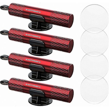 4-pakning Nødhammer og beltekutter for bilsikkerhet