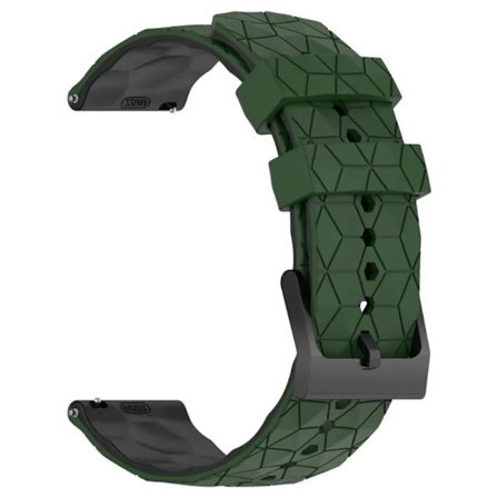 22mm 20mm Silikonarmband för Garmin Forerunner 55 165 265 965 255 Fotbollsmönster Armband Garmin Active 5/Vivoactive 5 correa
