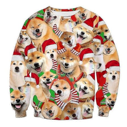 2022 Stygg Julegenser 3D-trykk Morsom Julegenser Hettegenser Genser Herre Dame Juleferie Høstgensere Jumpere Topper Størrelse T