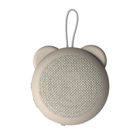 Kreafunk Roar - Trådløs Bluetooth Højttaler, Ivory Sand, Bjørneformet, Harmonisk Lyd Trådløs Bluetooth-Højtaler