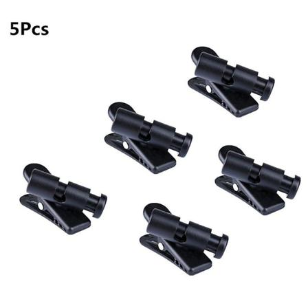 5 St Kabelsladdklämma Headset Kragklämma Roterande Klämmor Headp
