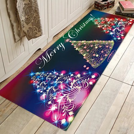 Julemåtte, Glædelig Jul Dørmåtte, 60x180 cm til Stueindretning, A2