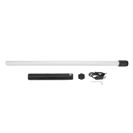 S968 Metall Lasersverd LED Lysende Saber Fargeskiftende Blinkende Leketøy Svart med Adapter