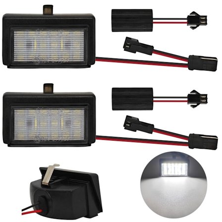 2 LED-rekisteröintivalot yhteensopivat Mercedes ML, GL, Smart Roadster kanssa