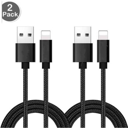 2 St Super Kvalitet 3 M Iphone Svart Svart