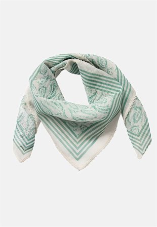 Soyaconcept - Skir, mönstrad sjal - grön/mönstrad - för damer - - Cellbes