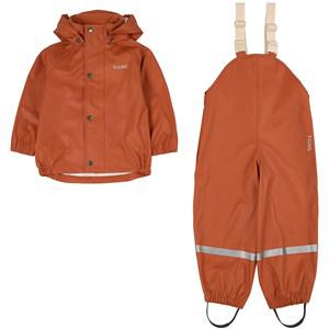 Kuling San Marino Recycled Rain Set Rust 74/80 cm - Clothing sets - 74/80 cm - Orange