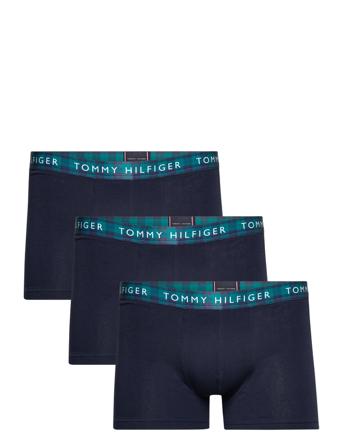 3P Trunk Printed Wb Boxershorts Navy Tommy Hilfiger