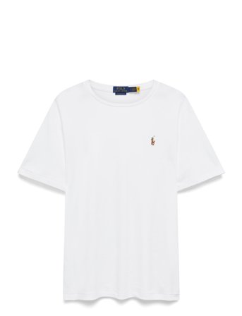 Polo Ralph Lauren Pima Polo-Ssl-Tsh - White - L