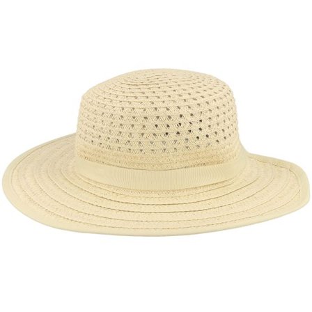 Seeberger - Beige straw Hatt - Paperbraid Mix Cap Linen Straw Hat @ Hatstore