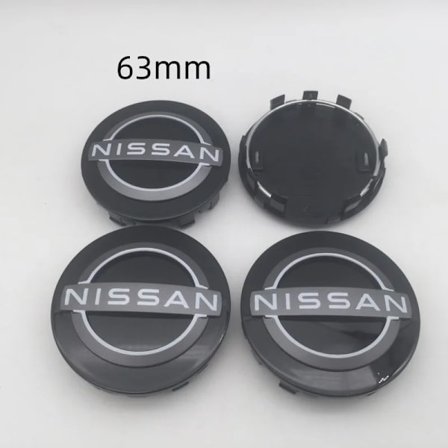 4 stk. 3D 63mm til Nissan bil emblem hjulnav Center Cap Badge covers klistermærke Dekaler Styling tilbehør