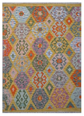 Kelim Afghan Old Stil Teppich Orientalischer (Wolle, Afghanistan)