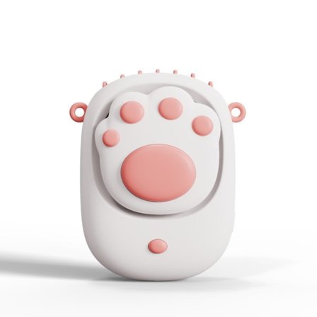 IC Hvid Nakke Blæser, USB Mini Bordblæser, 1500Mah Bærbar Personlig Blæser, 3 Hastigheder / Håndfri, Velegnet til Kontor, Hjem