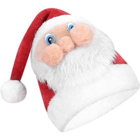 Tomteluva för vuxna och barn, röd, till jul