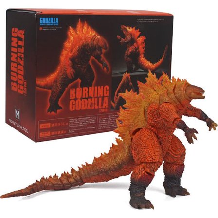 Godzilla vs. Kong Action Figure Leketøy Film SHM Monster Nuclear Jet Redback Godzilla Ingen Montering Nødvendig