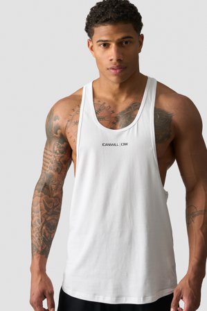 ICANIWILL - Muscle Tank Men White- Tanks - Heren - sportkleding van ICIW