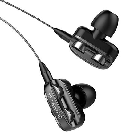 3,5 mm In-Ear Trådbundna Hörlurar Subwoofer Vita Hörlurar DXGHC