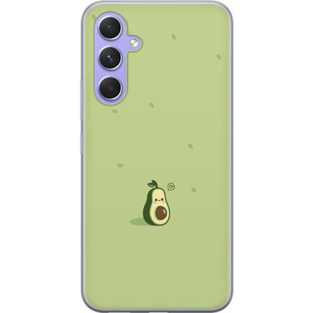 Kompatibel Mobilcover til Samsung Galaxy A54 Sød Avocado Tegnefilm i grønne toner, sødt og moderne design perfekt til en legende stil