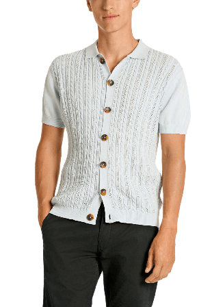 Lindbergh Knitted Cable Cardigan Koftor & cardigans Herr Blå XL