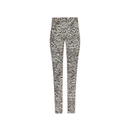 Proenza Schouler Bukser with animal pattern Sort, Dame Bukser