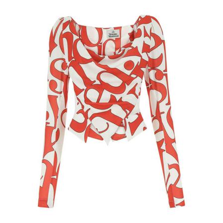 Vivienne Westwood Long Sleeve Tops Rød, Dame
