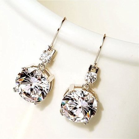 Øredobber for kvinner med cubic zirconia rhinestones