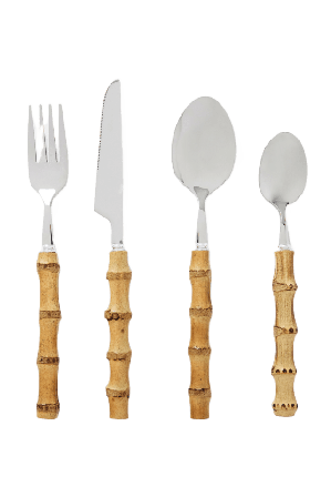 PORTOLINO LIVING Bestickset BAMBOO 16 delar Matbestick Brun ONESIZE