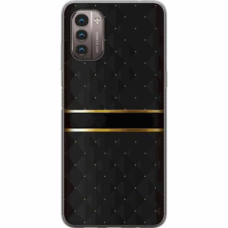 Nokia G21 Genomskinligt Skal Golden Stripes