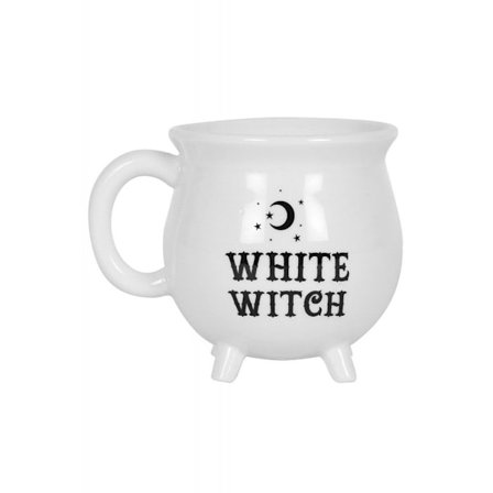 Something Different White Witch Kittel Mugg En Storlek Vit/Svart