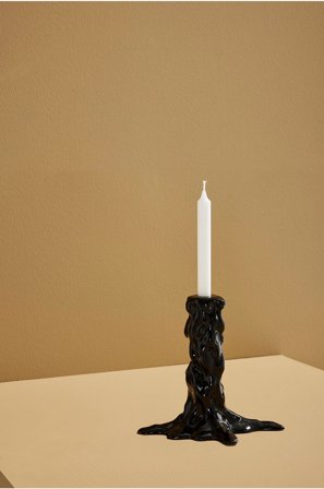 Pastill - Bearnie lysestage stor - Sort - Lysestager & lanterner - Fra Homeroom