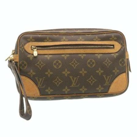 Louis Vuitton Vintage, Pre- owned Marly Dragonne GM Bruin, unisex, Maat:ONE Size,leer