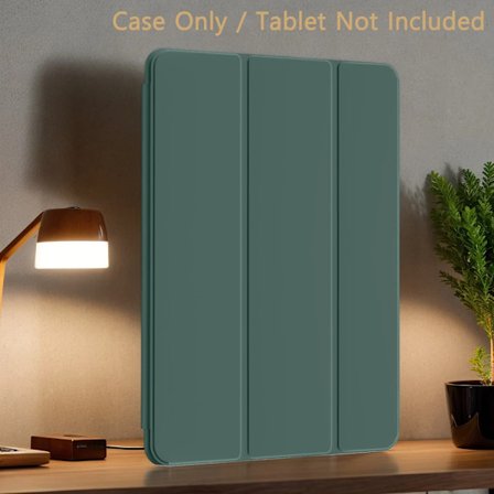 För iPad Air Pro mini 10.9 11 9.7 10.2 8.3 12.9 13 11:e 10:e 9:e generationen Trefaldigt Ställ Flip Smart Cover Mjukt Silikonskal