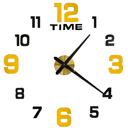 Tarra seinäkello 100-120 cm mustakulta