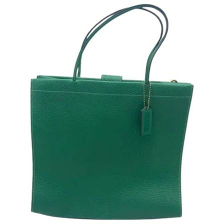 Coach Pre-owned Pre-owned Canvas handTass , Groen , Dames , Maat: ONE Size Vintage Tassen