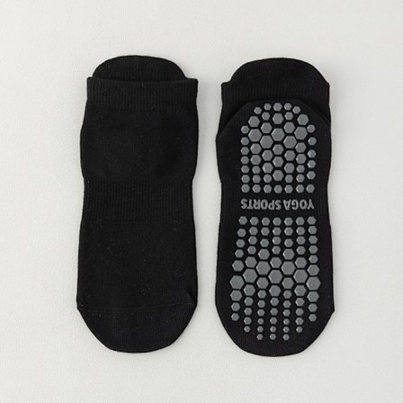 1Par Dam Anti-Slip Sock Yoga Sock Bomull Elasticitetsstrumpor