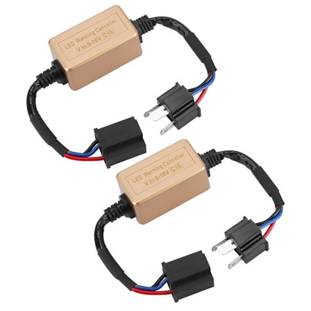 2 stk H4 9003 LED Hovedlys Dekoder Anti-Flimmer Motstand Feilvarsel Kansellerer