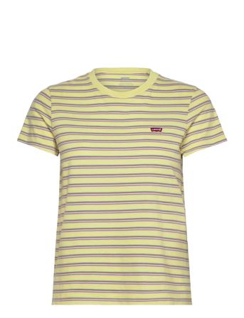 Perfect Tee Cool Stripe Powder Yellow LEVI ́S Women