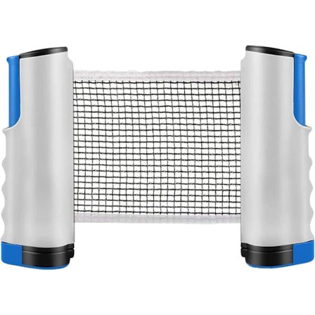 Inntrekkbar bordtennisnett, Bærbar bordtennisnettstativ, Perfekt for bordtennisbord, skrivebord, spisebord, Justerbar lengde 190 cm