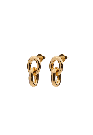 Sophie by Oval link earrings Örhängen Dam Guld ONESIZE