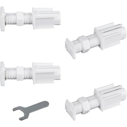 Venetianske Persienner Uden Boring Uden Værktøj, 4 stk. Klæbende Persienner Beslag Manuel - Uden Boring til Vindue (Hvid)