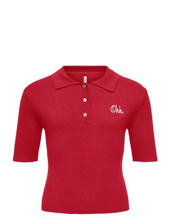 Kids Only Kognatascha Ss Polo Shirt Knt - Red - 158-164