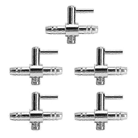 5st akvarium luftflödeskontroll spak ventil luftslang fördelare [DB]