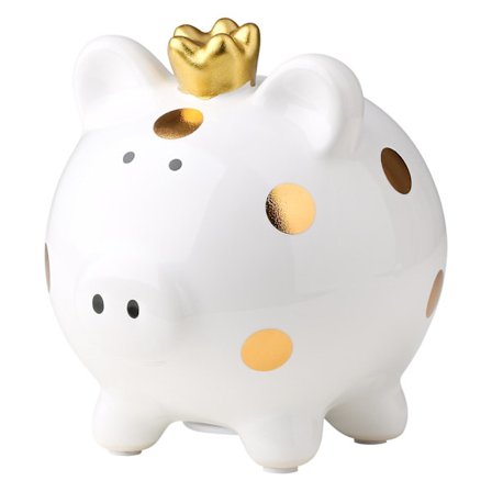 Tooarts Kruunupankki Keraaminen Piggy Bank Cartoon Täplikäs Sika Kodin Sisustus Käsityöt Perhelahjat Souvenir Pink&White Pink [LGL]
