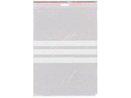 GRIPPIE Blixtlåspåse med skrivfält 230x320mm 1000/fp - Lyreco - Emballage och lagerutrustning - Bärkassar och Påsar - Blixtlåspåsar