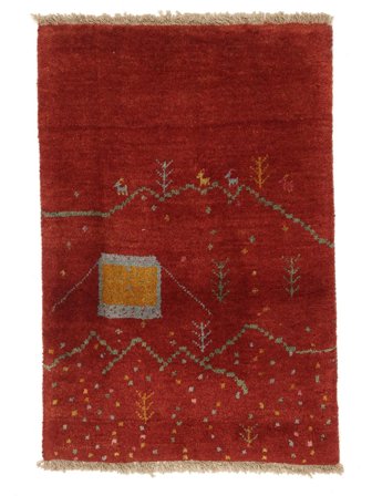 Gabbeh Rug 63X93 Wool