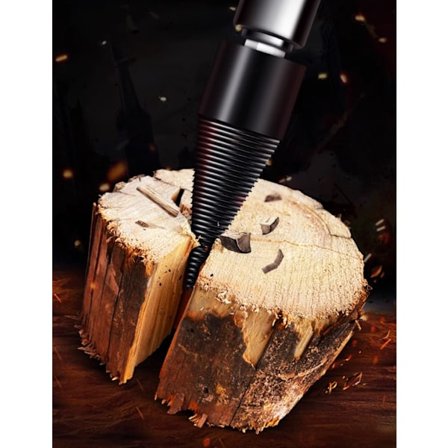 32mm Vedkløyver Vedkløyver Heavy Duty Drill Skrue Konus Driver Brannved Vedkløyver Splitting Ved Konus Bit